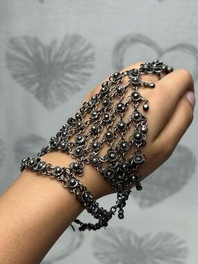 Chain mail hand chain